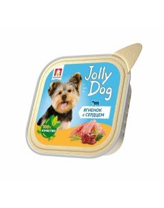 Jolly Dog влажный корм для взрослых собак всех пород паштет с ягненком и сердцем в ламистерах 100 г Зоогурман