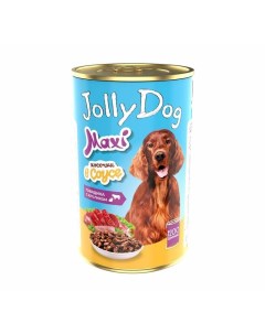 Jolly Dog влажный корм для взрослых собак всех пород с говядиной и кроликом кусочки в соусе в консер Зоогурман