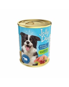 Jolly Dog влажный корм для собак фарш из ягненка и сердца в консервах 350 г Зоогурман