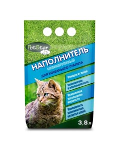 Наполнитель для туалета кошек впитывающий силикагелевый 3 8 л Pet star