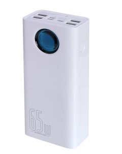 Внешний аккумулятор Power Bank Amblight Digital Display Fast Charge 30000mAh White PPLG000102 Baseus