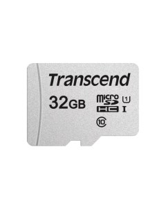Карта памяти microSDHC 300S Class 10 UHS I U1 32GB SD adapter TS32GUSD300S A Transcend