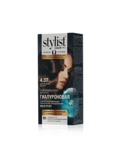 Стойкая крем краска для волос 4 37 Шоколадный Каштан 120мл Stylist color pro