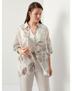 Блуза с принтом лёгкая светлая Lalis