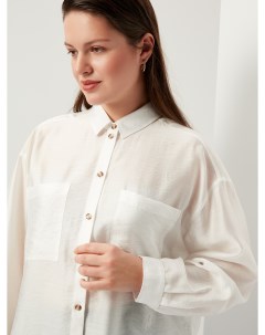 Блуза белая из вискозного шелка Lalis