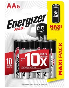 Батарейка AA Max 6шт E301533803 Energizer
