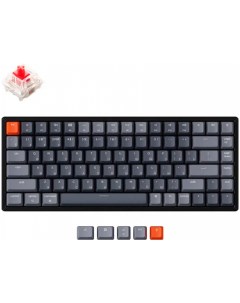 Клавиатура беспроводная K2 84 клавиши алюминиевый корпус RGB подсветка Hot Swap Gateron Red Switch K Keychron