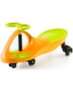 Машинка детская с полиуретановыми колесами БИБИКАР салатово оранжевая DE 0058 Bradex