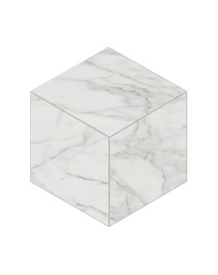 Мозаика Alba White AB01 Cube Непол 25x29 Estima