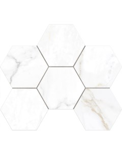 Мозаика Ideal White ID01 Hexagon Полир 25x28 5 Estima