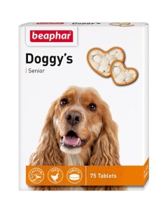 Doggis Senior Витамины дпожилых собак 75таб Beaphar