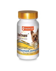 Unitabs ImmunoCompleх Q10 Витамины д мелких собак 100таб уп Экопром