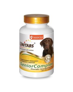 Unitabs SeniorComplex Q10 Витамины д собак старше 7лет 100таб уп Экопром