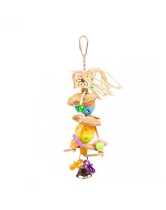 Игрушка для птиц Подвеска косос и шары с колокольчиком разноцветная 27 5х7см Бельгия Duvo+