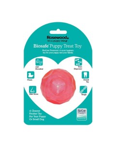 УЦЕНКА BioSafe Игрушка мяч д лакомств цвет розовый д собак 7см Rosewood