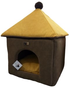 Лежак домик для собак DogBed зеленый 45х45х60см Anteprima
