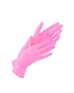 Перчатки нитриловые розовые ХS SunViv XN 316 100 шт Чистовье