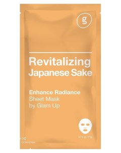 Маска для лица тканевая с экстрактом японского саке Восстанавливающая Glam up