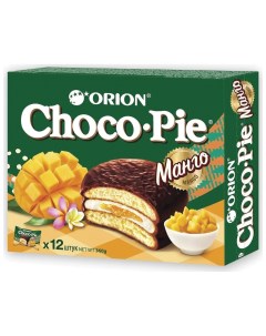 Печенье Choco Pie Mango манго 360 г 12 штук х 30 г о0000013010 Orion