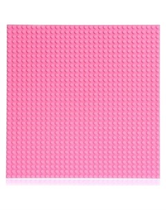 Пластина перекрытие для конструктора 25 5 25 5 см цвет розовый Nnb