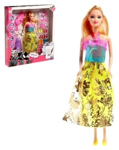 Кукла модель Анжелика с набором платьев обувью и аксессуарами Nnb