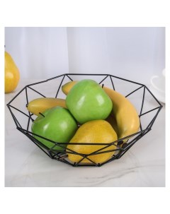 Ваза для фруктов 25 25 8 см Геометрия Доляна