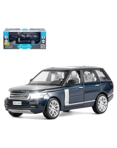 Машина металлическая Range Rover 1 26 открываются двери капот багажник свет и звук цвет синий перлам Кнр игрушки