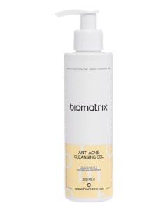 Гель Anti Acne Cleansing Gel Очищающий против Акне 200 мл Biomatrix