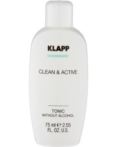 Тоник Clean Active Tonic Without Alcohol без Спирта 75 мл Klapp