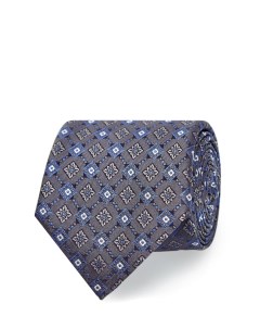 Шелковый галстук с фактурным жаккардовым узором Canali