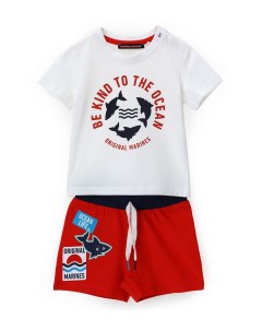 Комплект футболка шорты для маленького мальчика 3 6 месяцев Рост 62 68 Original marines