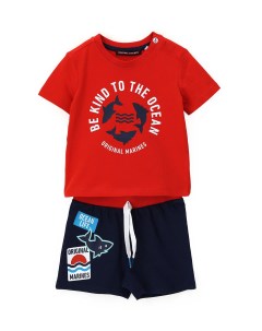 Комплект футболка шорты для маленького мальчика 18 24 месяцев Рост 86 92 Original marines
