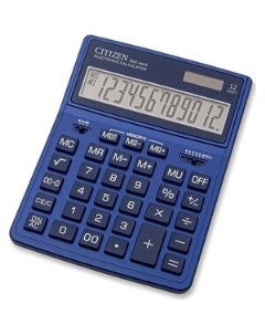 Калькулятор бухгалтерский SDC 444XRNVE темно синий 12 разр Citizen