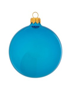 Елочная игрушка шар 8 5см синий глянец Elegifts