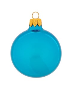 Елочная игрушка шар 6см синий глянец Elegifts