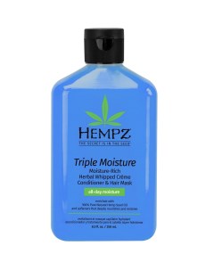 Растительный кондиционер Triple Moisture Replenishing Conditioner 250 мл Тройное увлажнение Hempz