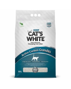 Active Carbon Granules наполнитель для кошачьего туалета комкующийся с гранулами активированного угл Cat's white