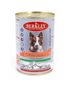3 для взрослых собак всех пород паштет с уткой в консервах 400 г Berkley
