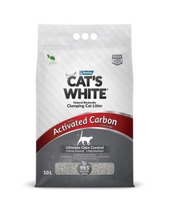 Activated Carbon Комкующийся наполнитель для кошек с активированным углем 8 55 кг Cat's white