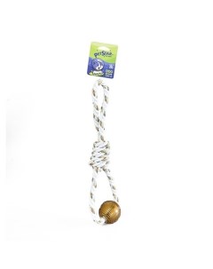 Игрушка для собак КАНАТ веревочный с резиновым мячом Pet star
