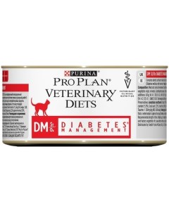 Влажный корм для кошек диетический VETERINARY DIETS DM ST OX Diabetes Management для регулирования п Pro plan