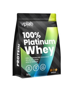 Сывороточный протеин 100 Platinum Whey вкус Шоколад 750 гр VPLab Vplab nutrition
