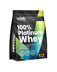Сывороточный протеин 100 Platinum Whey вкус Карамельный фраппе 750 гр VPLab Vplab nutrition