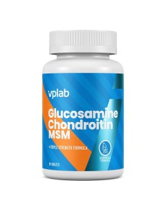 Глюкозамин хондроитин и MSM для здоровья суставов и связок 90 таблеток VPLab Vplab nutrition