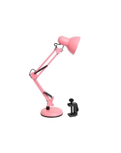 Настольная лампа МТ2001 А С на струбцине Pink Трансвит