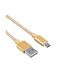 Кабель USB Reversible Braided BHP MICROUSB 1M BRAIDED micro USB B m USB A m 1м золотистый Buro