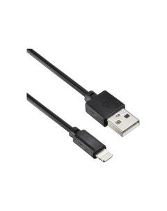 Кабель USB USB A m Lightning m 2м черный Digma