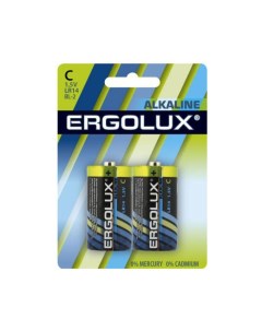 Батарейка Alkaline LR14 BL 2 C 1622917 Ergolux
