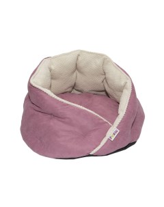 Лежак лукошко для животных Color Real 61х61х46см c двухсторонним матрасом темно розовый Foxie