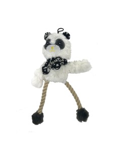 Игрушка для собак Scandi Панда с длинными лапами и пищалкой плюш 22см Chomper